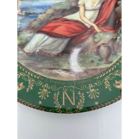 Vintage 80s Limoges France Porcelain Plate Set Boulme Josephine & Napoleon Seri - Picture 2 of 7